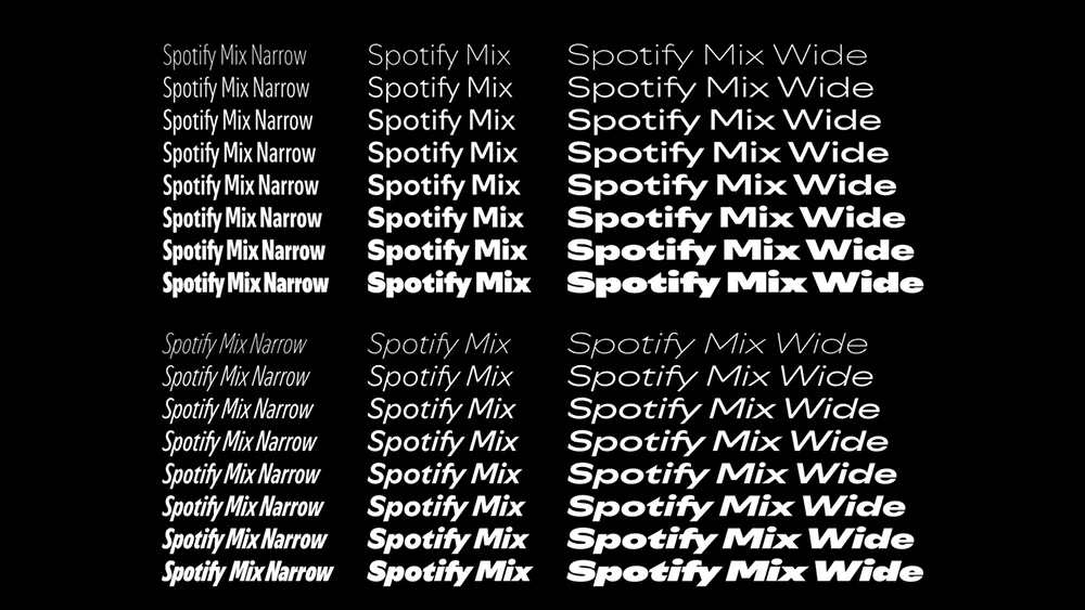 Spotify Mix : la nouvelle typo sur mesure de Spotify - Etapes