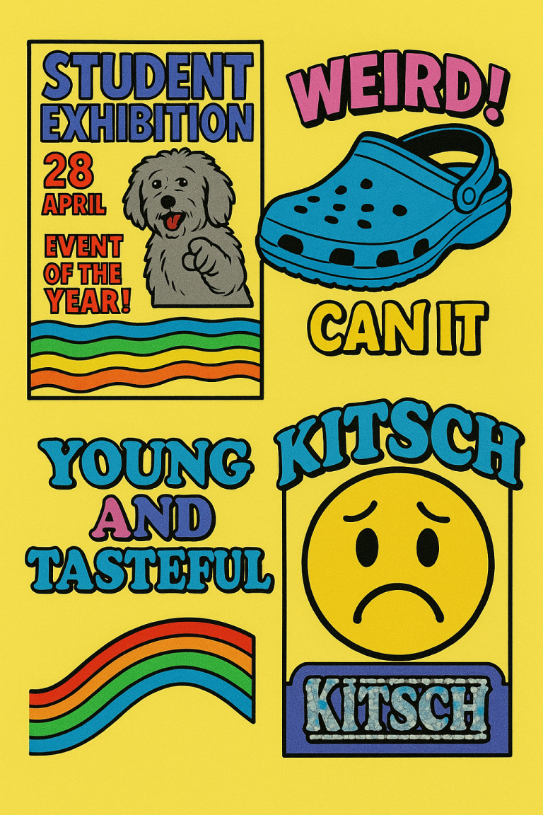 Le retour du kitsch dans le design graphique : ironie, nostalgie ou stratégie ?