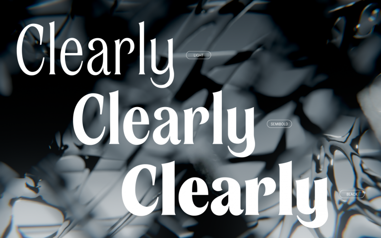 [Typo] Clearly : douceur contrariée et tension contenue