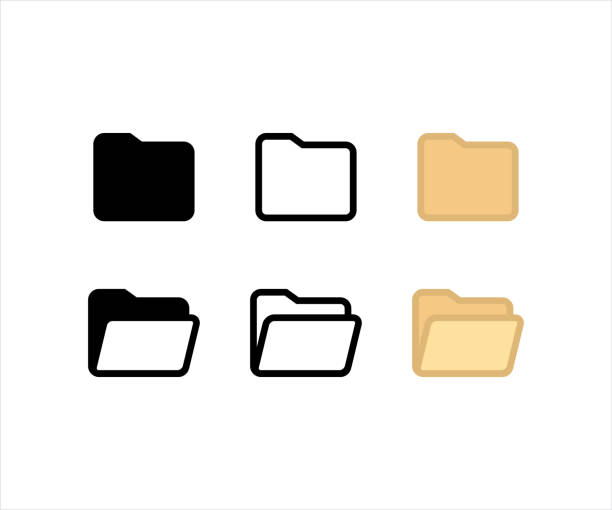 File Folder Ring Binder Icon Computer Desktop PC - Etapes :