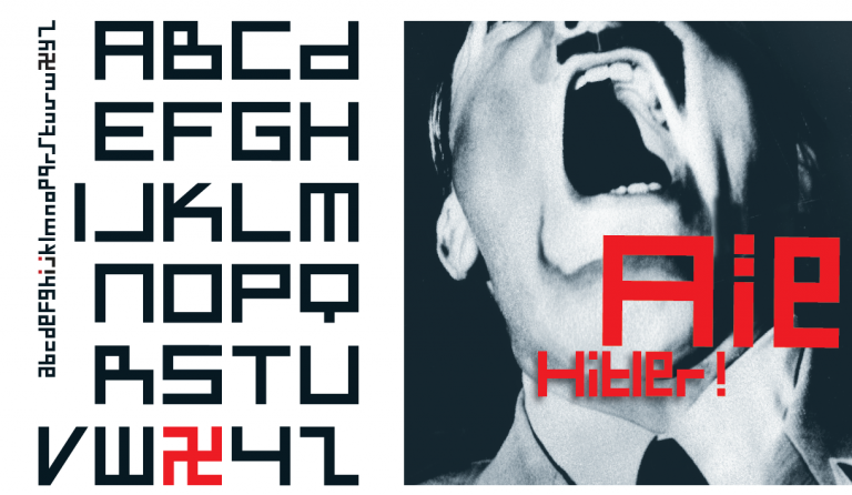 Quand une typographie affronte la structure du nazisme
